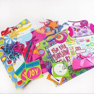 Birthday Girl Gift Bags & Tags - Large Bundle